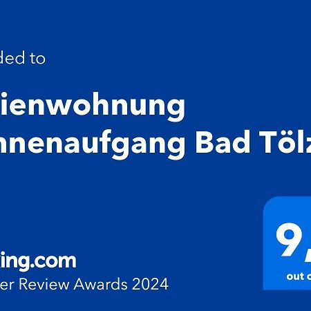 Ferienwohnung Sonnenaufgang Bad Toelz المظهر الخارجي الصورة